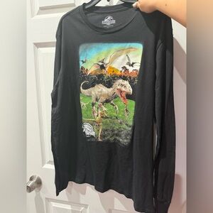 NWOT Jurassic World Black Long Sleeve Shirt Size XL